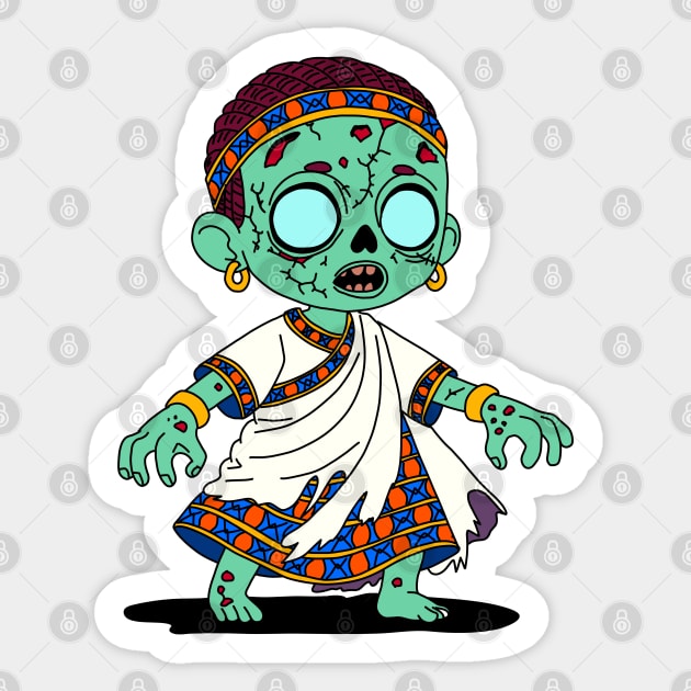 Cute Congolese Zombie Sticker by H. R. Sinclair